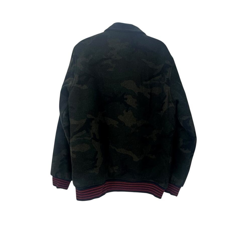Acapulco Gold Men's Camouflage Wool Bomber Jacket Long Sleeve Green Size XL NWOT - Picture 5 of 8